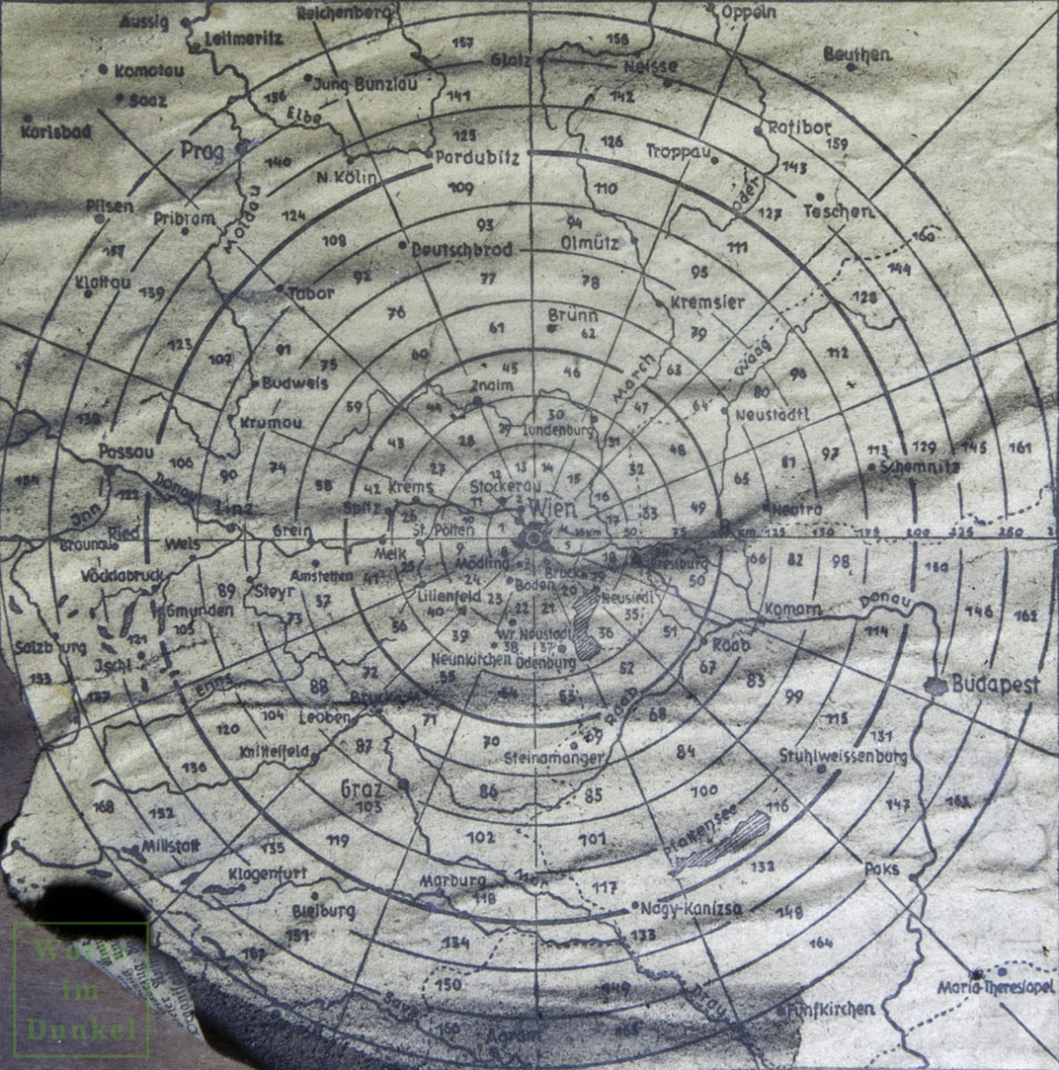 Der 275- bis 300-Kilometer-Radius um Wien