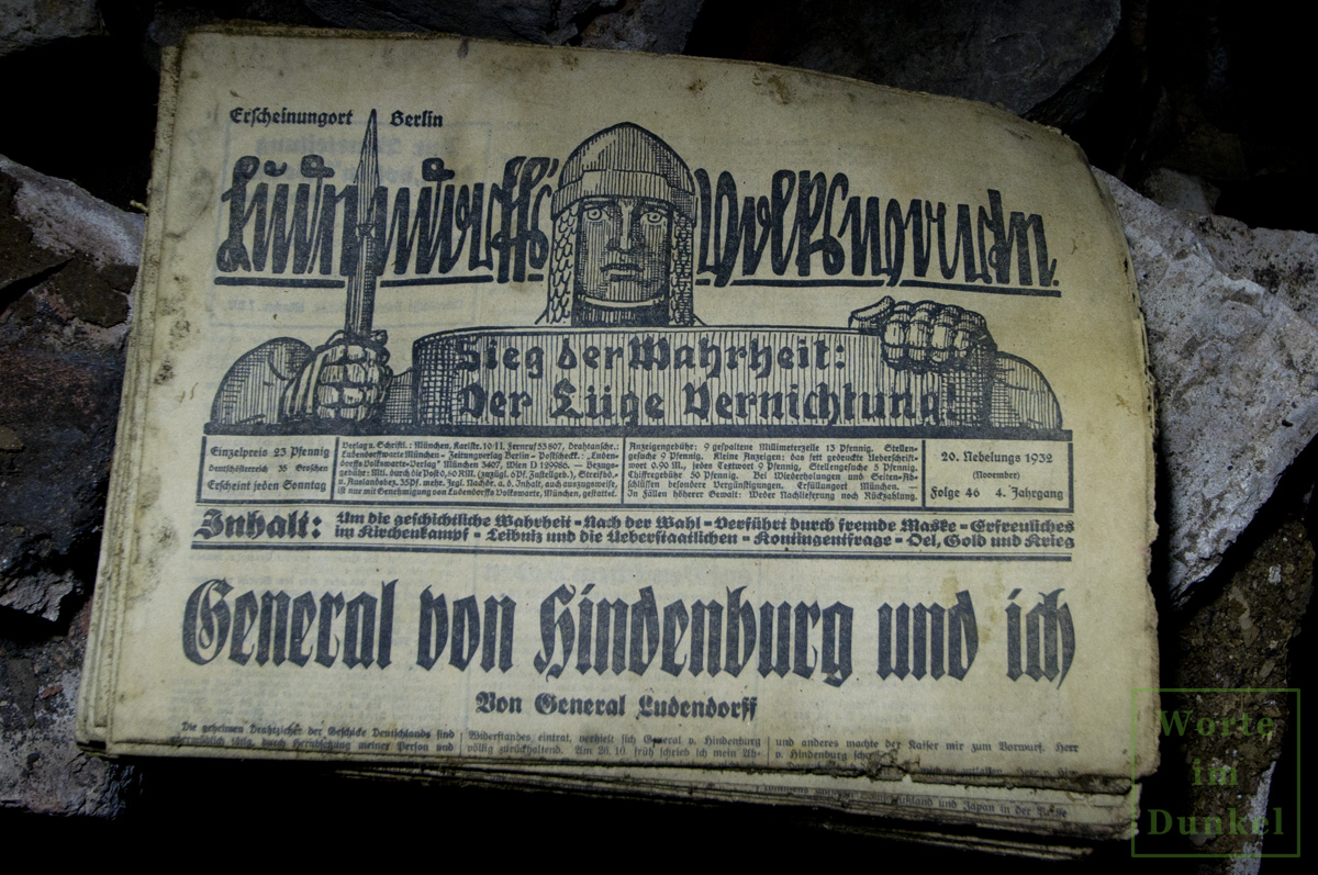 Leitartikel "General von Hindenburg und ich"