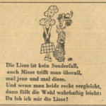Cartoon Miese und Liese vom 4. Februar 1944