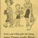 Cartoon Miese und Liese vom 8. Februar 1944