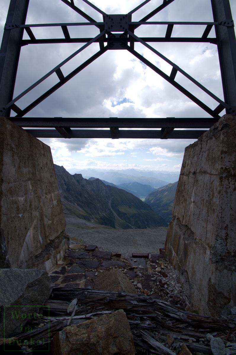 Blick von der Bergstation zur Mittelstation